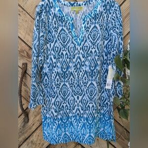 Sigrid Olsen Signature Silk Tunic Blouse